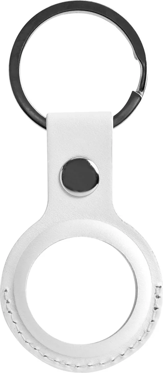Deltaco MCASE-TAG11 Sleutelhanger - Apple AirTag - Wit Kunstleer