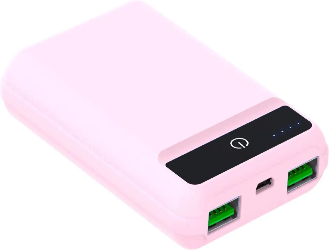 Celly Powerbank Pocket 5000mAh - 2x USB - Roze