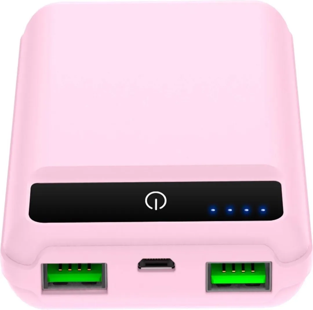 Celly Powerbank Pocket 5000mAh - 2x USB - Roze