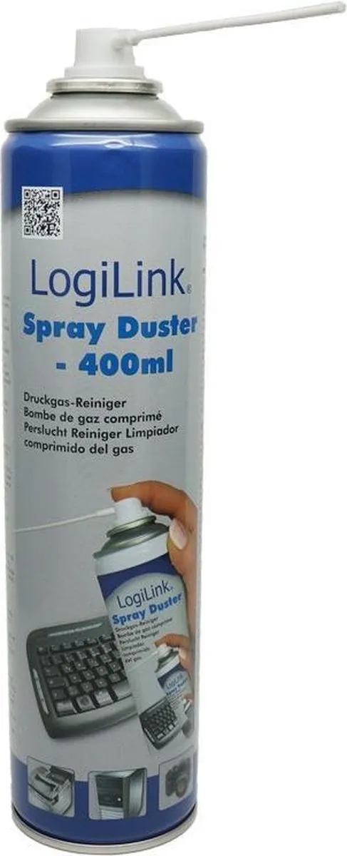 Logilink RP0001 Perslucht Reiniger 400ml - Wit