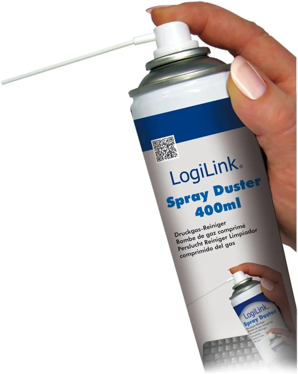 Logilink RP0001 Perslucht Reiniger 400ml - Wit