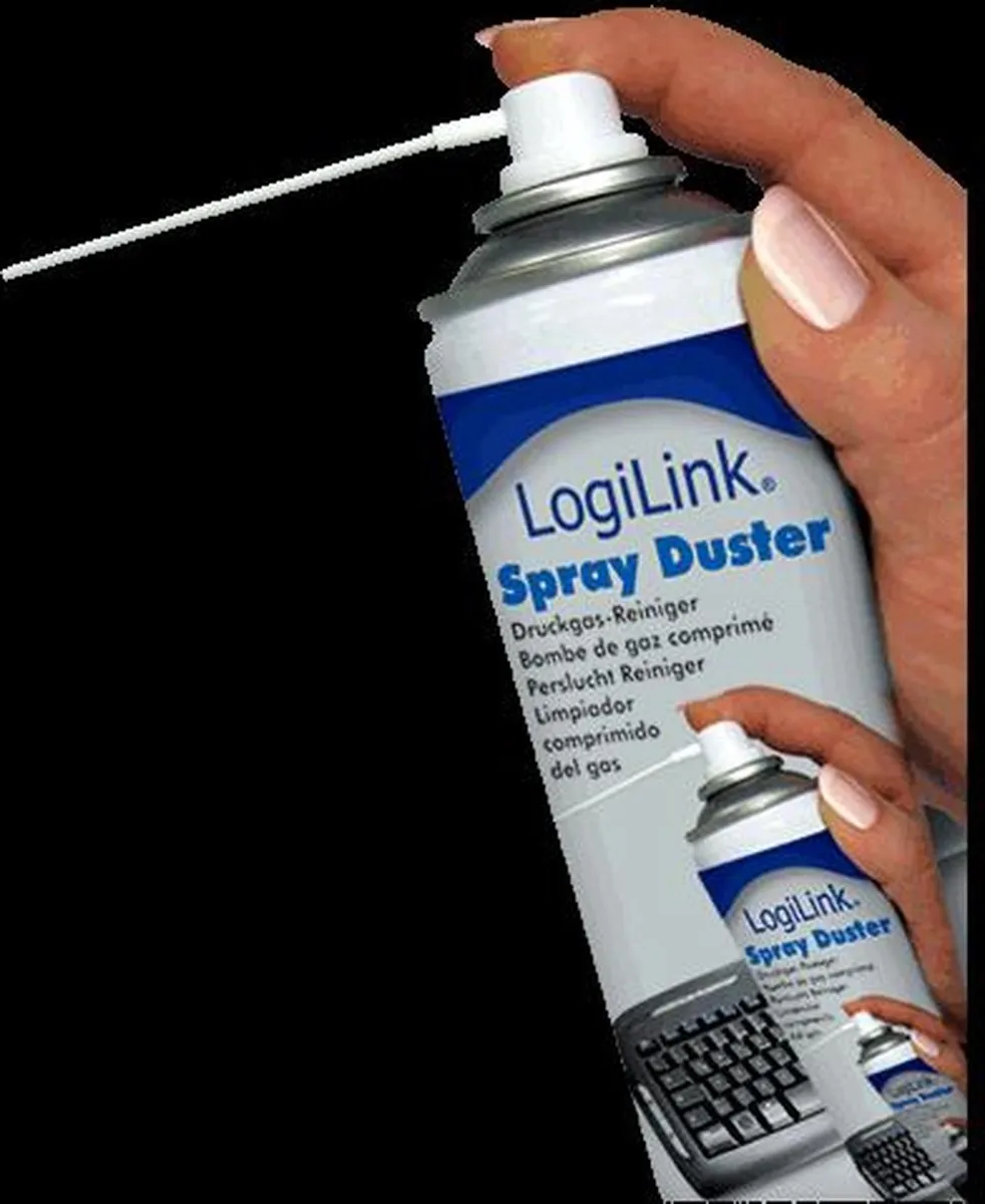 Logilink RP0001 Perslucht Reiniger 400ml - Wit