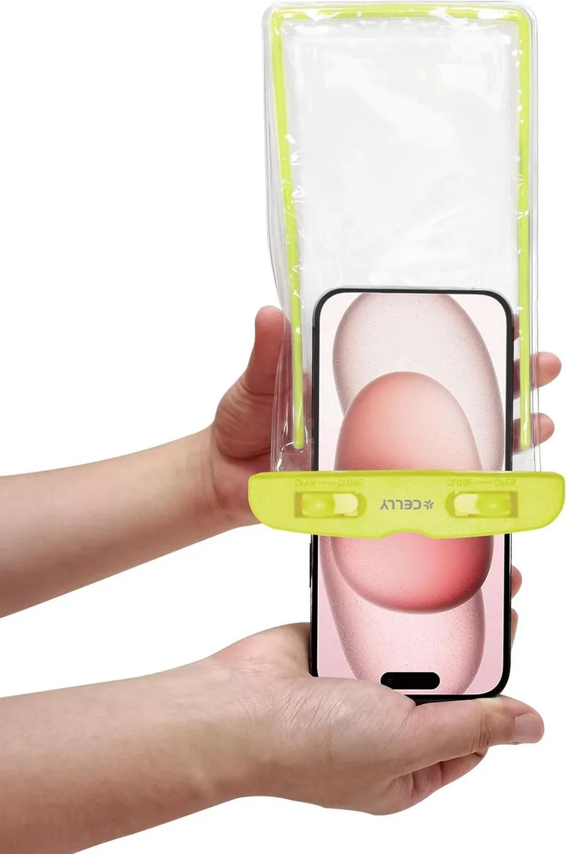 Celly SplashBag24 Waterdichte Hoes 6,7" - Groen