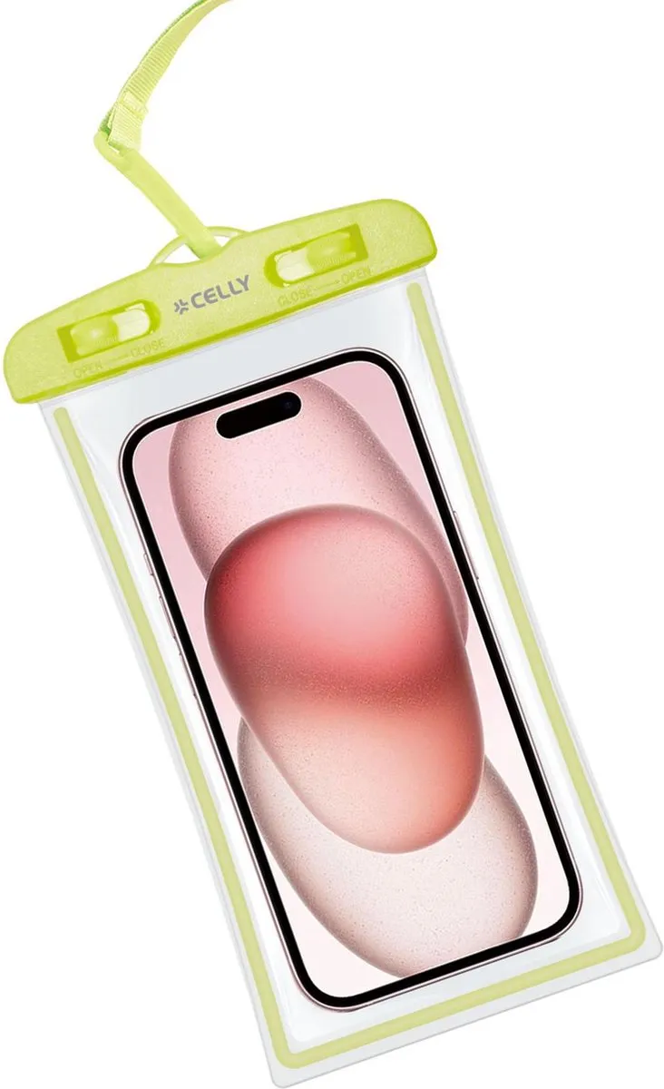Celly SplashBag24 Waterdichte Hoes 6,7" - Groen