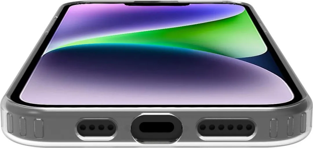 Celly Gelskin Siliconen Hoesje iPhone 14 Plus - Transparant - Magsafe