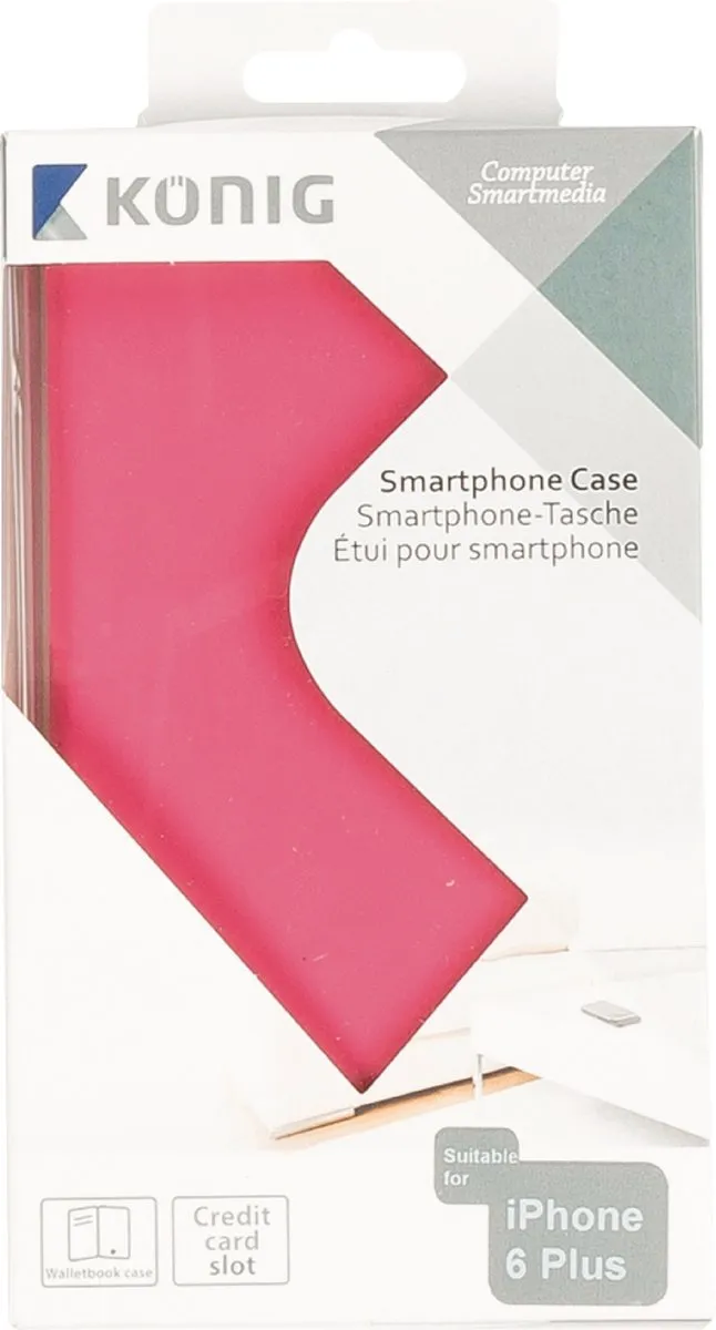 Konig CSWBIPH655PI iPhone 6/6s Plus Hoes - Roze