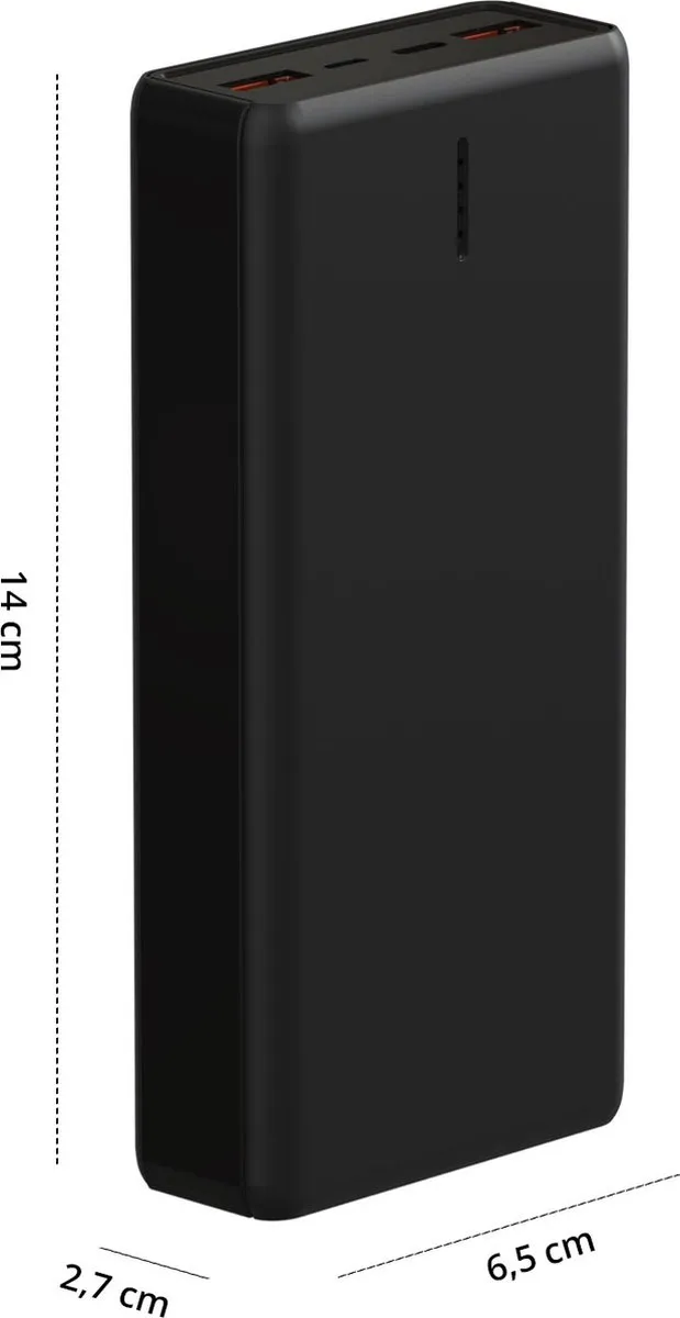 FlinQ Powerbank FQC8333 20.000mAh - Zwart
