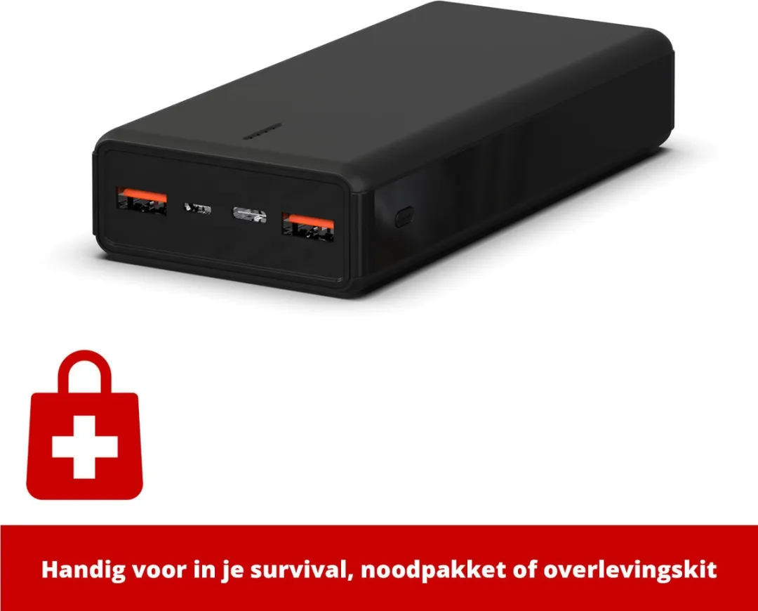 FlinQ Powerbank FQC8333 20.000mAh - Zwart - afbeelding 6 van 6