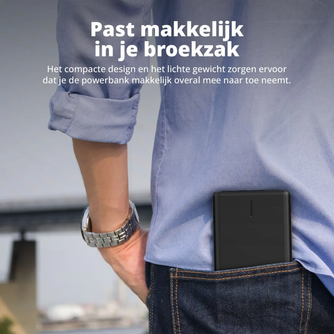 FlinQ Powerbank FQC8333 20.000mAh - Zwart