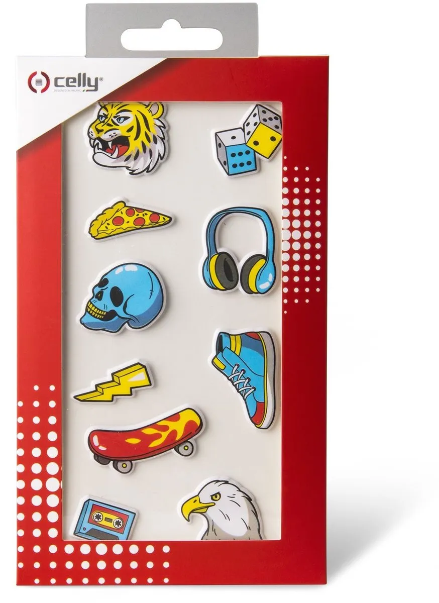 Celly 3D Stickers Jongens - 10 Stuks