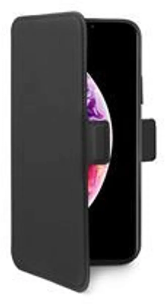 Celly Prestige Magnetische Walletcase iPhone X/Xs - 1 Pasje - Zwart