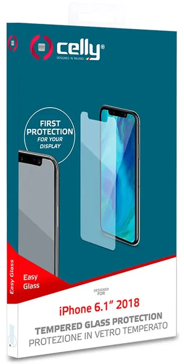 Celly Easy Glass EASY998 iPhone XR/11 Schermbeschermer - Transparant