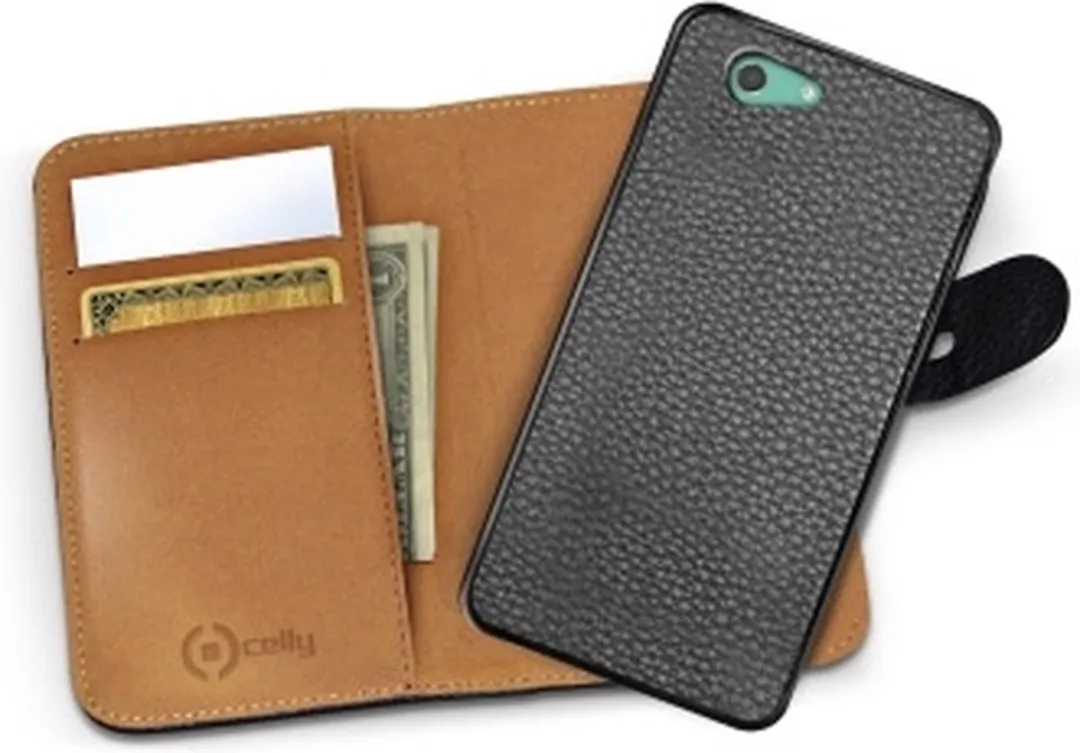 Celly AMBO436BK Portemonneehouder Wallet Case - Zwart - afbeelding 2 van 3