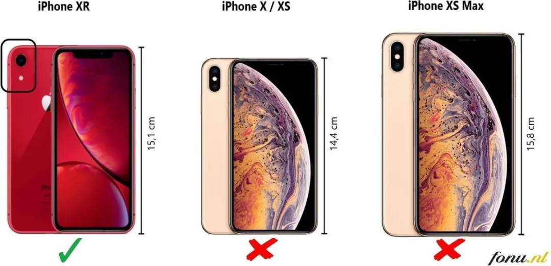 Celly Boekmodel Hoesje iPhone XR - 3 Pasjes - Wit