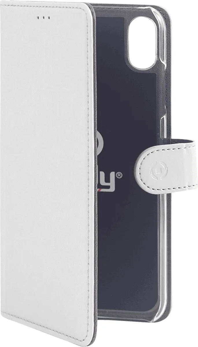 Celly Boekmodel Hoesje iPhone XR - 3 Pasjes - Wit