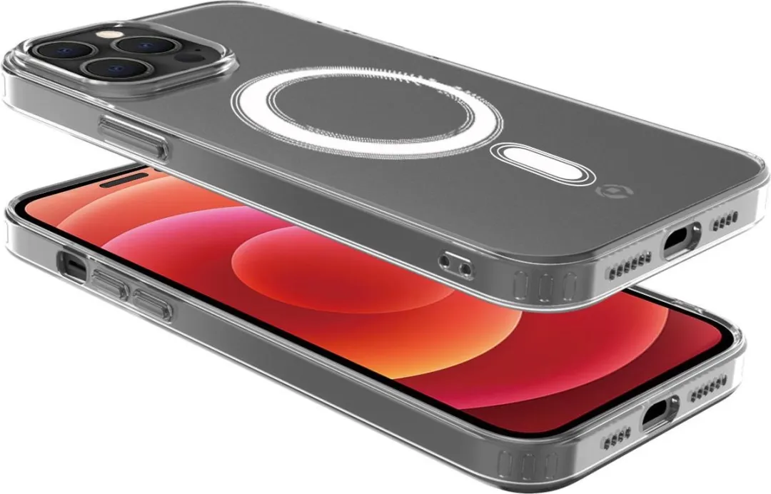 Celly GelskinMag Siliconen Hoesje iPhone 14 Pro Max - Transparant