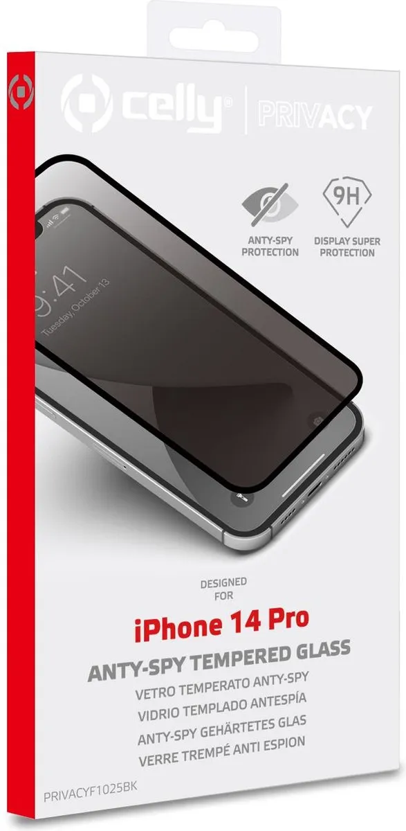 Celly iPhone 14 Pro FullGlass Screen Protector - 1 Stuk - afbeelding 6 van 6
