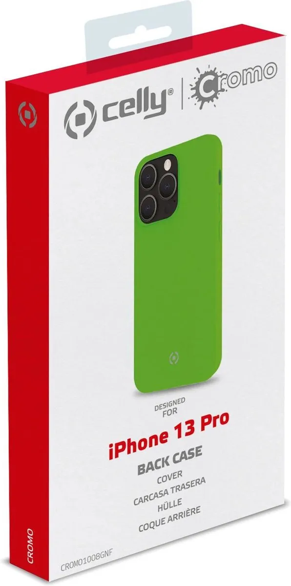 Celly Cromo Back Cover iPhone 13 Pro CROMO1008GNF - Groen - afbeelding 6 van 6