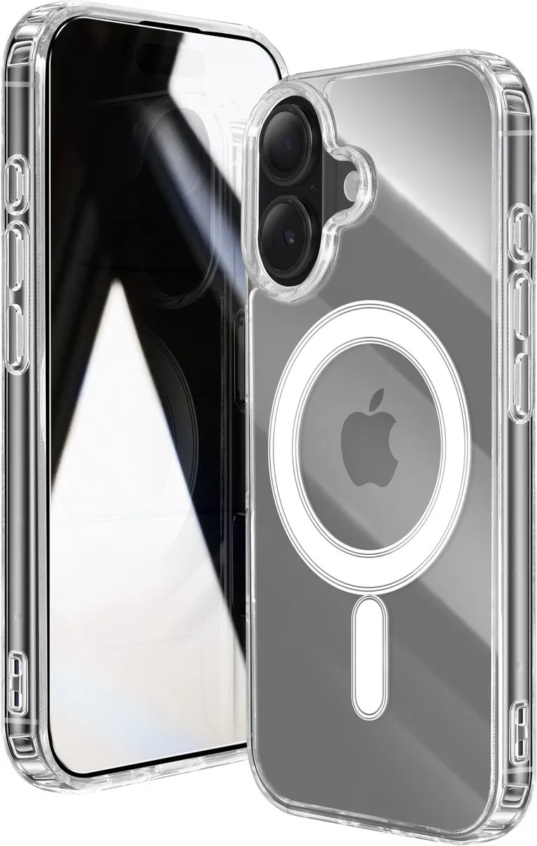 4Smarts MagSafe Hoes iPhone 17 - 9H Gehard Glas - Transparant - afbeelding 6 van 6