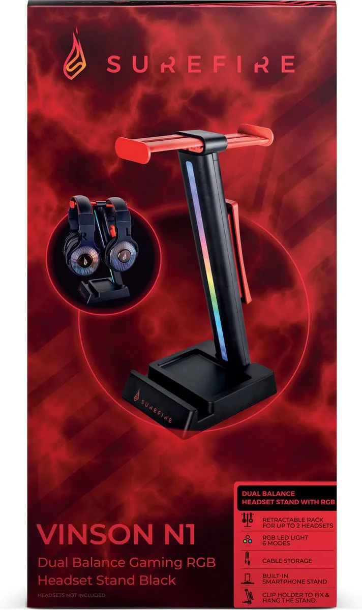 Verbatim Vinson N1 Duo Gaming RGB Headset Stand