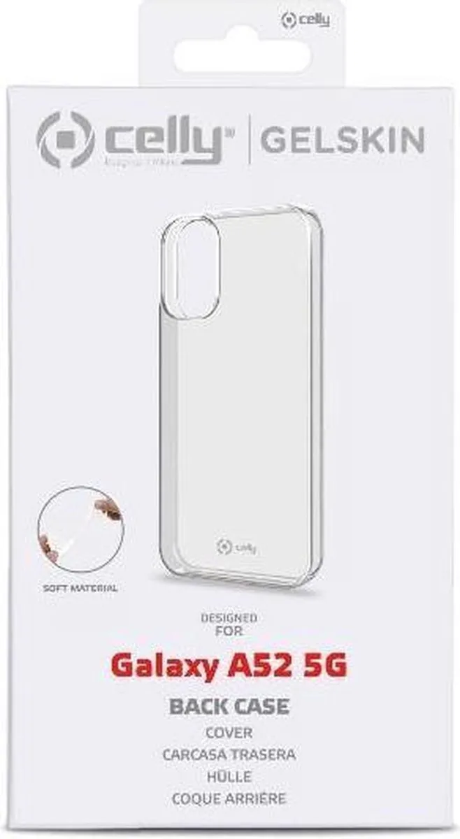 Celly GELSKIN947 Hoesje Samsung Galaxy A52 - Transparant