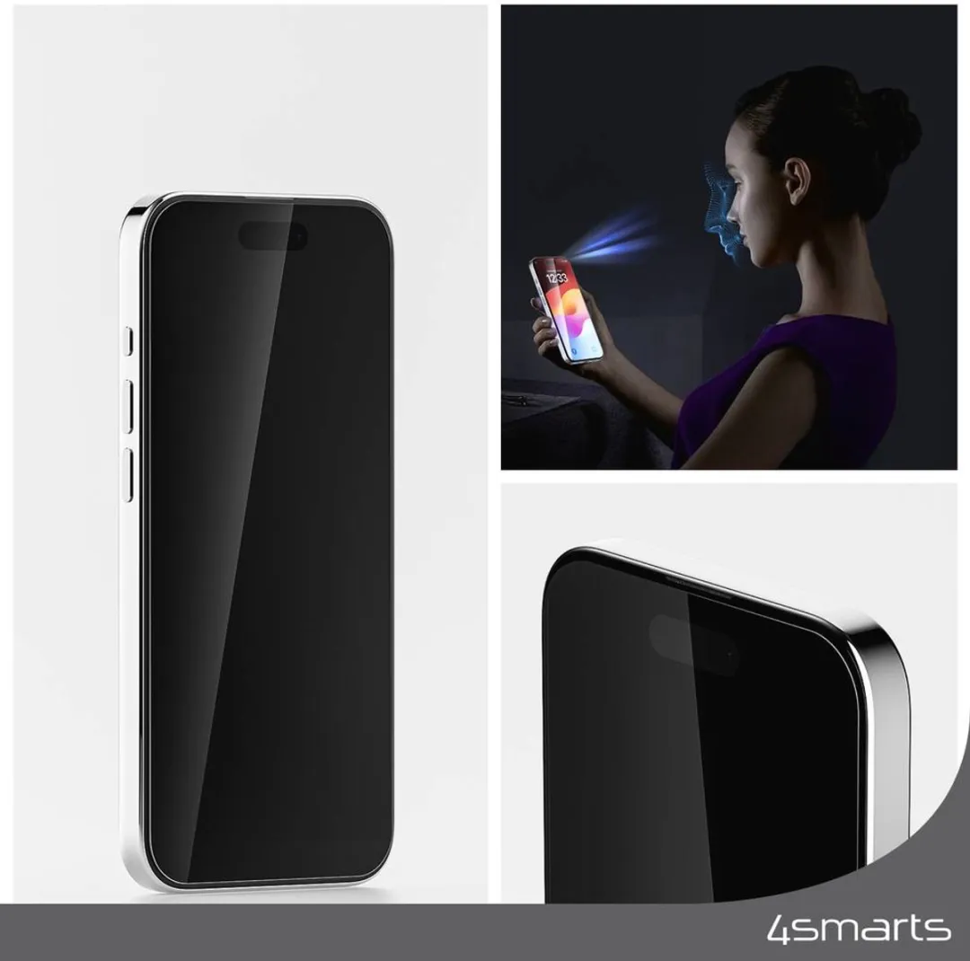 4Smarts iPhone 15 Beschermfolie 9H - Transparant