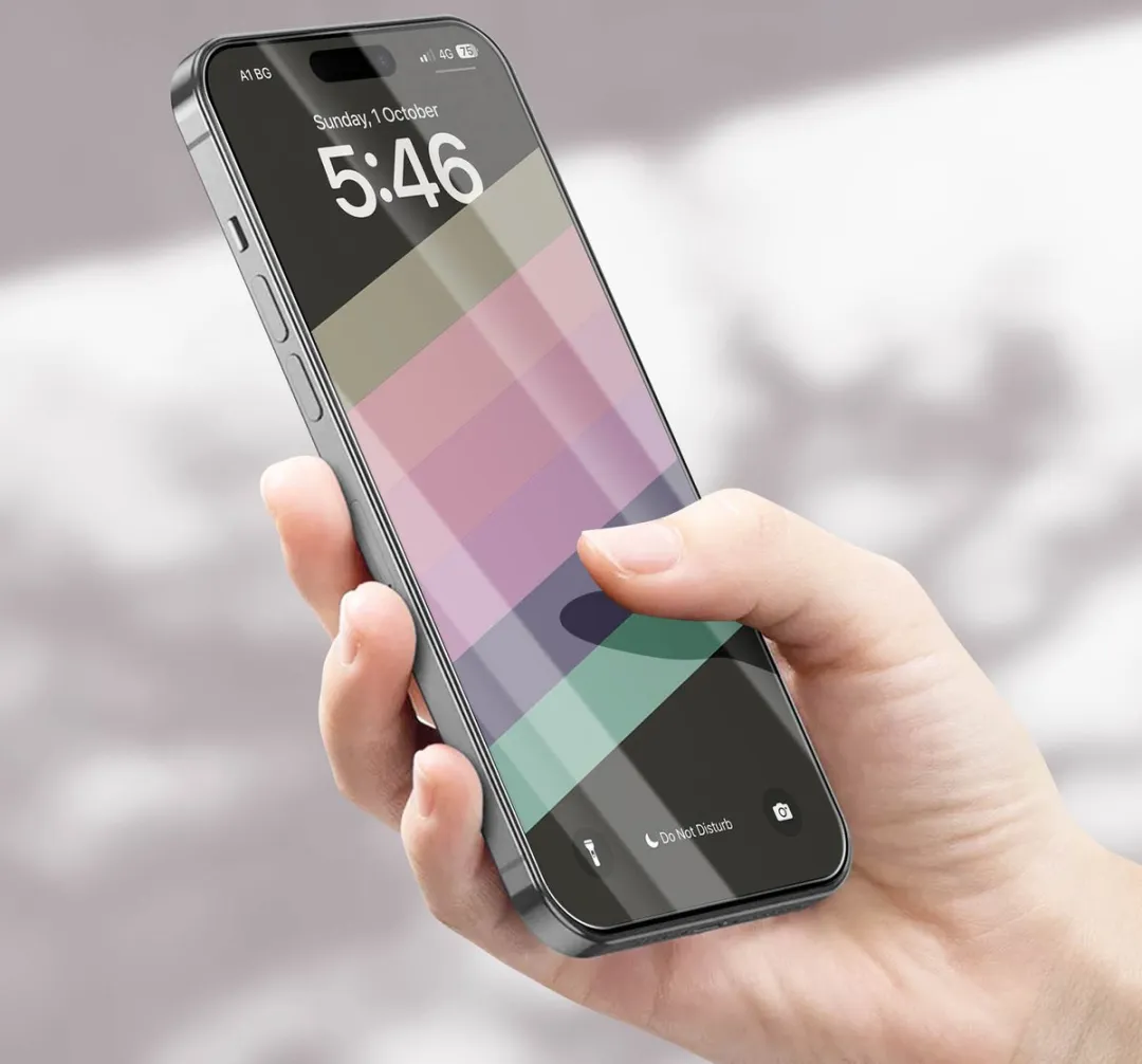 4Smarts iPhone 15 Beschermfolie 9H - Transparant - afbeelding 6 van 6