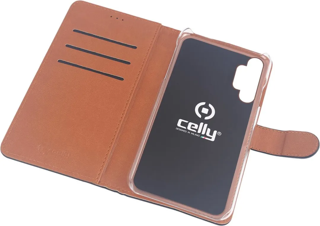 Celly Wally Bookcase Hoesje WALLY946 - Samsung Galaxy A32 - 3 Pasjes - Zwart