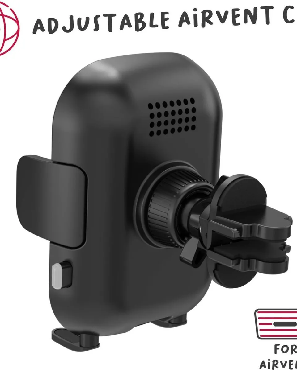 Celly Draadloze Telefoonhouder 15W - 360° - Zwart