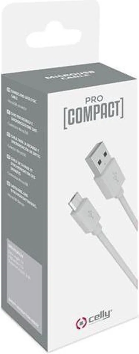 Celly Micro-USB Kabel 1m - Wit