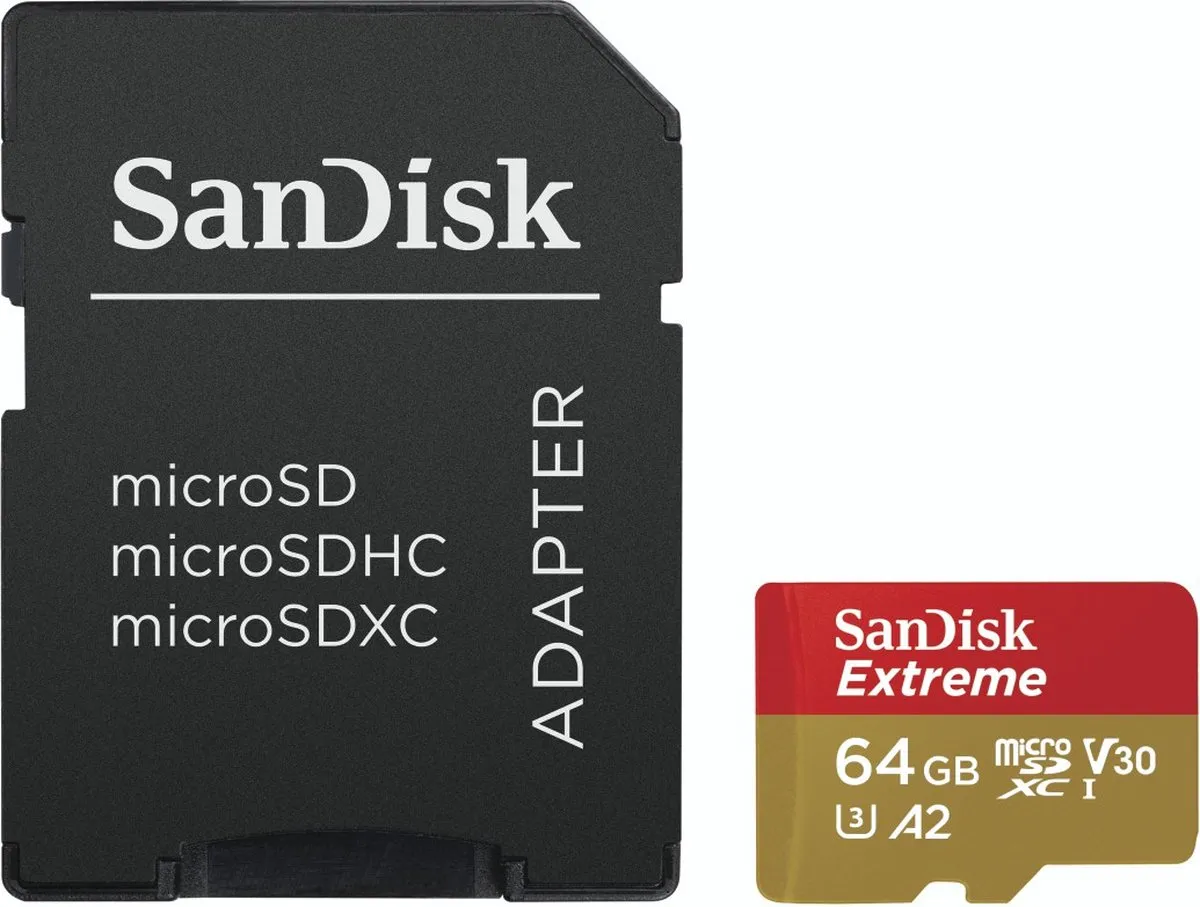 SanDisk Extreme microSD 64GB SDSQXAH-064G-GN6AA - UHS-I V30