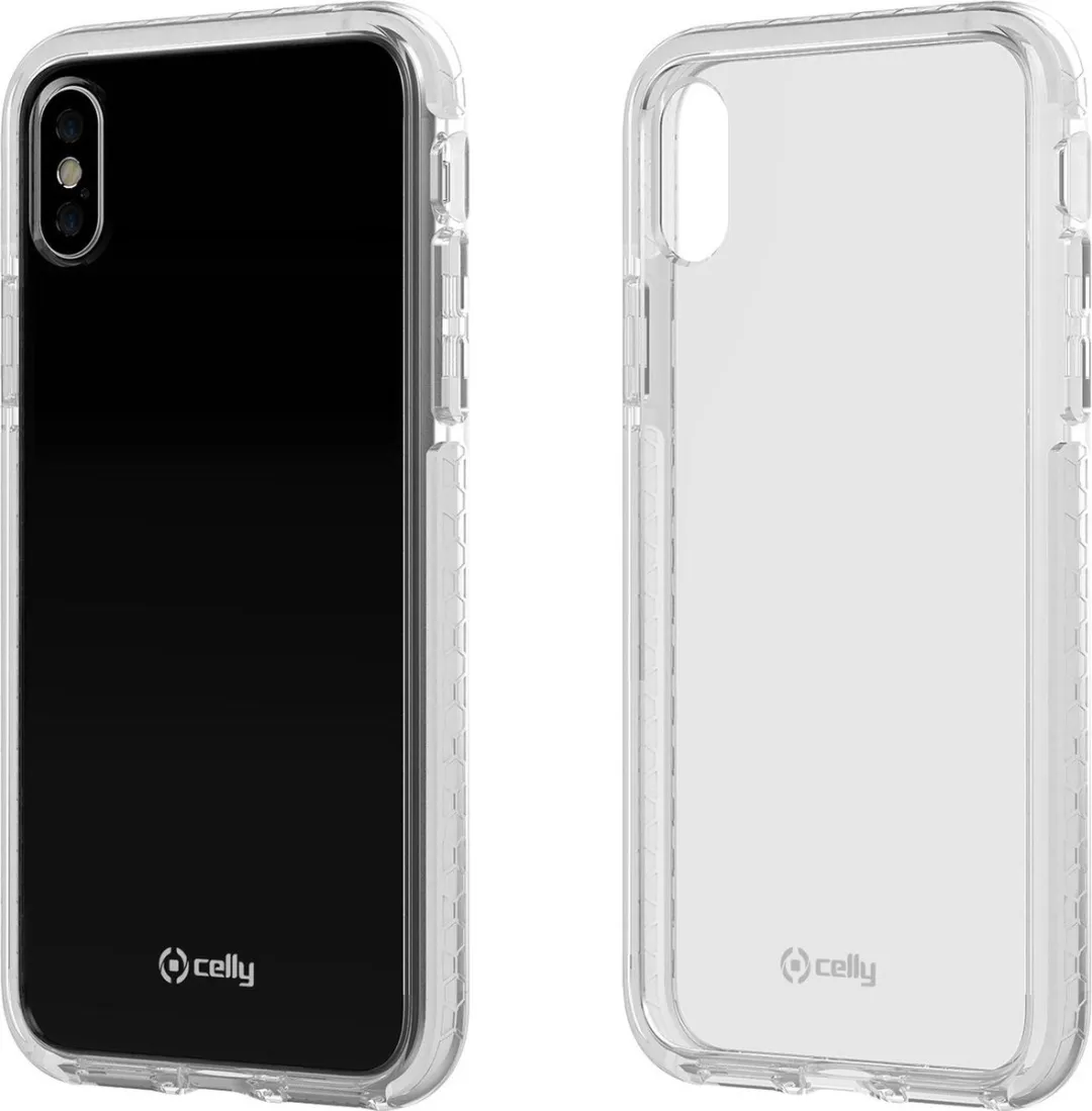 Celly HexaGon Back Cover iPhone X/XS HEXAGON900WH - Wit