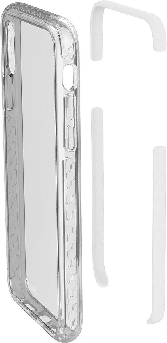 Celly HexaGon Back Cover iPhone X/XS HEXAGON900WH - Wit - afbeelding 6 van 6