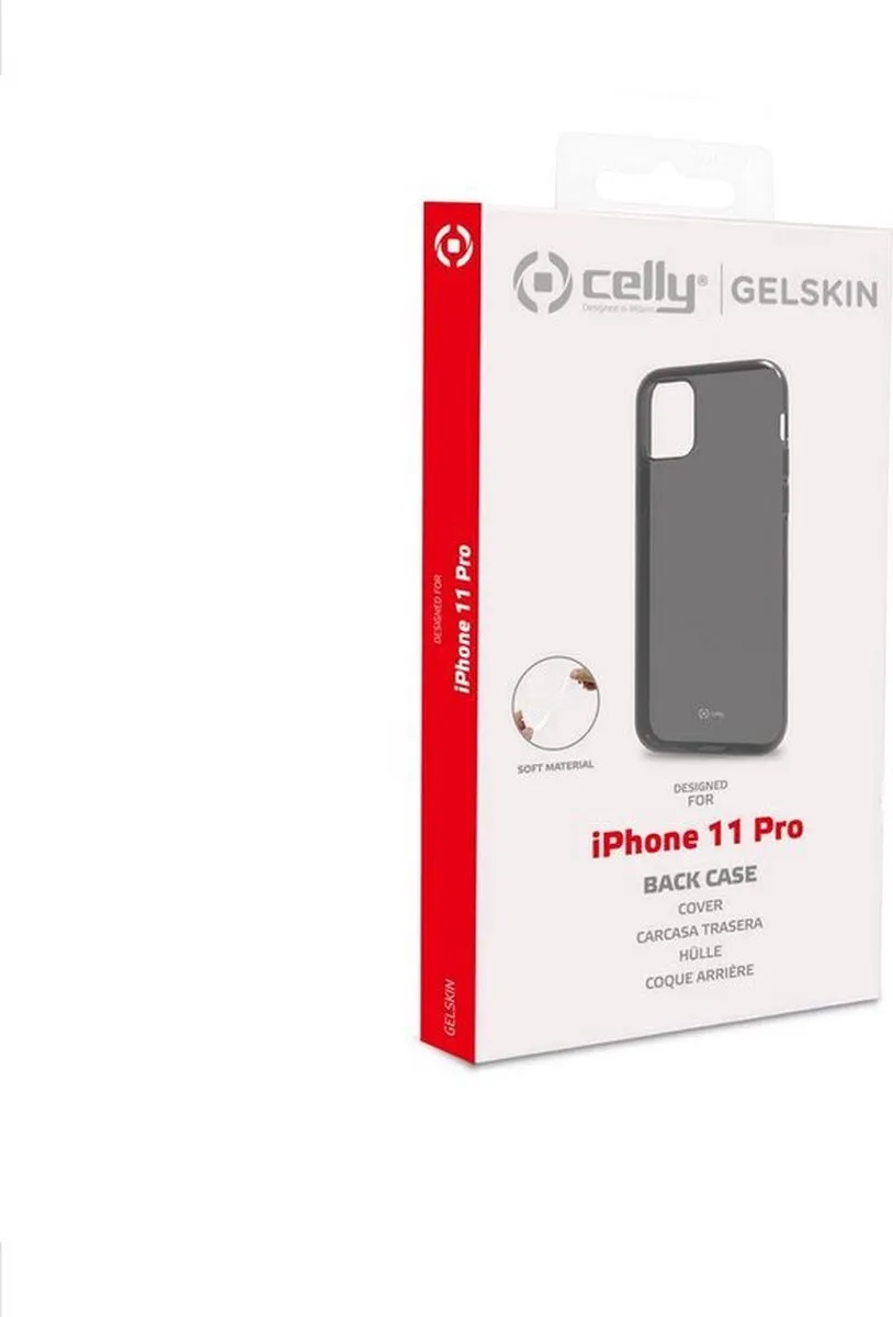 Celly Gelskin Siliconen Hoesje GELSKIN1000 - iPhone 11 Pro - Transparant