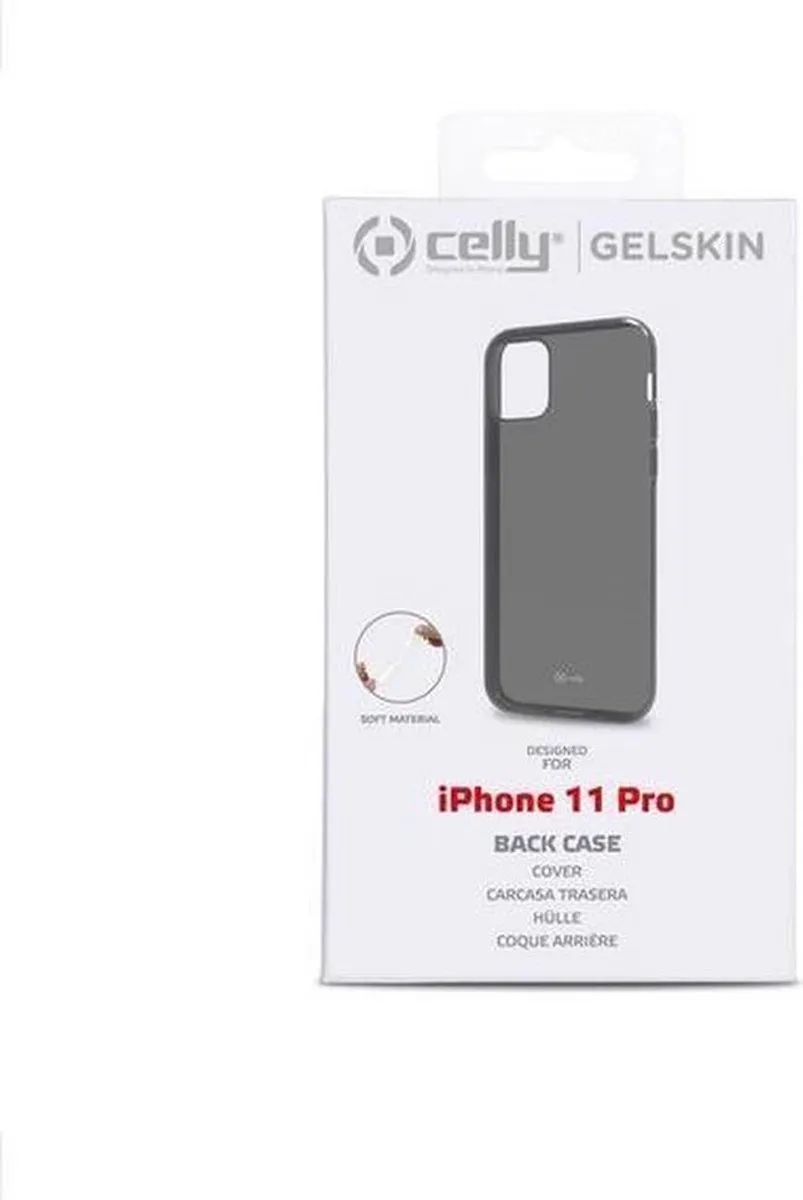 Celly Gelskin Siliconen Hoesje GELSKIN1000 - iPhone 11 Pro - Transparant