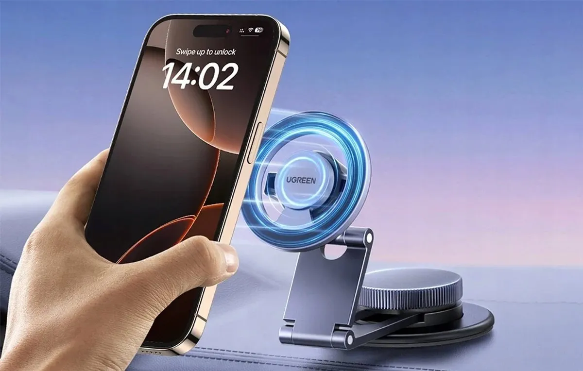 Ugreen LP865 Magneet Autohouder Dashboard - iPhone 12/13 - Zwart