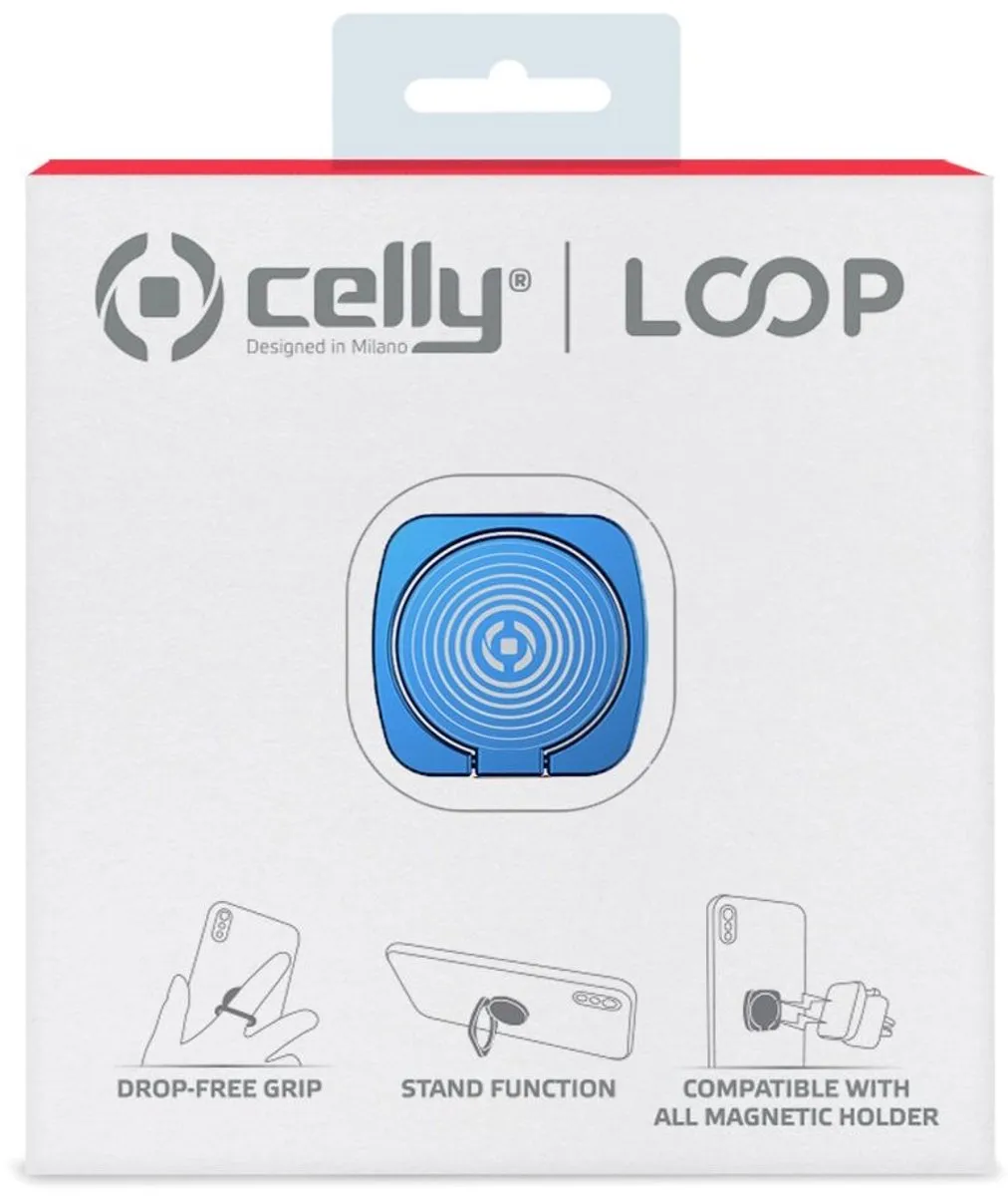 Celly Universele Smartphonehouder Loop 6 Inch - Blauw