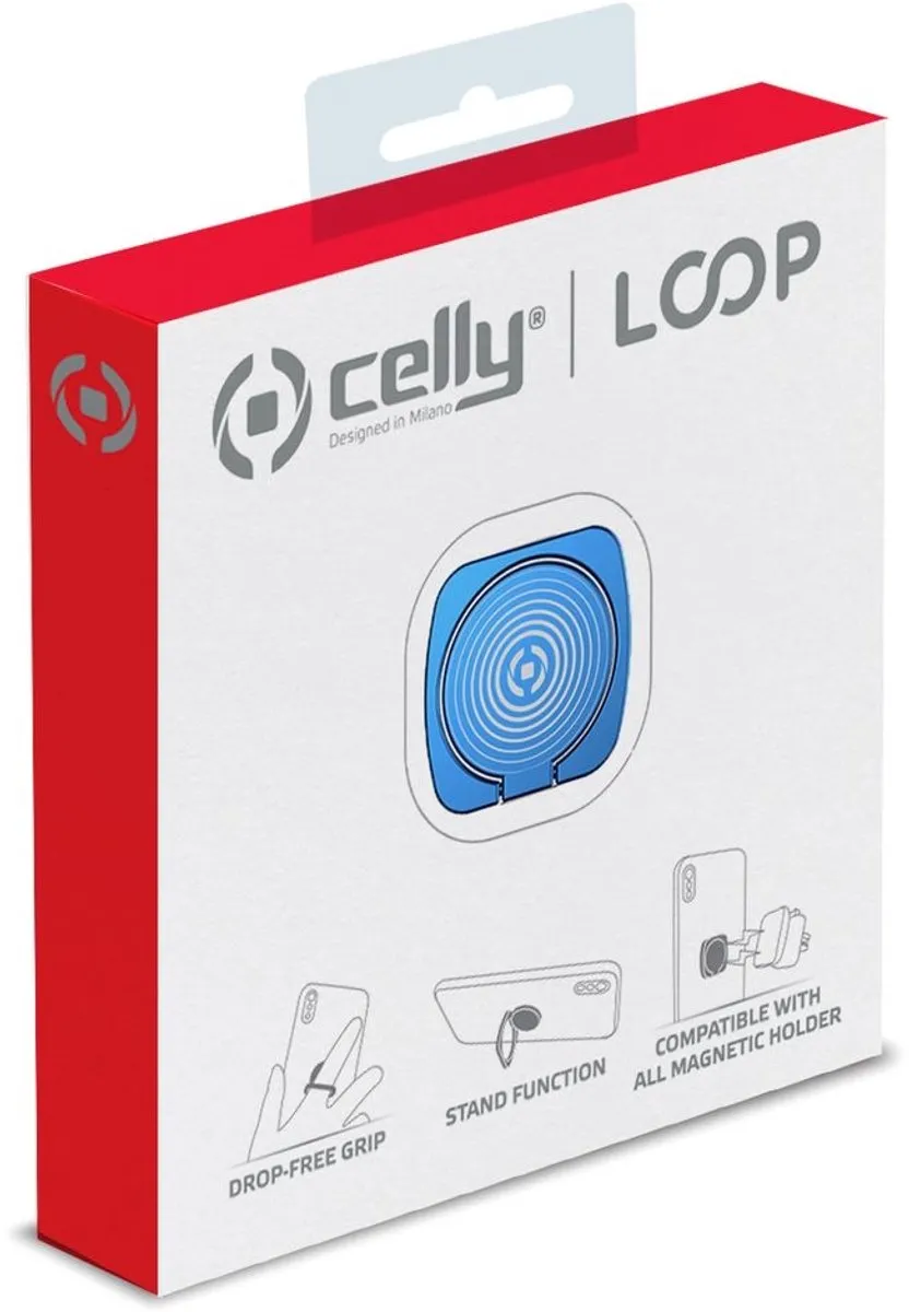 Celly Universele Smartphonehouder Loop 6 Inch - Blauw
