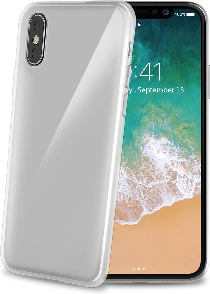 Celly Gelskin Beschermhoes iPhone X/XS - Transparant - MPN 8021735730361