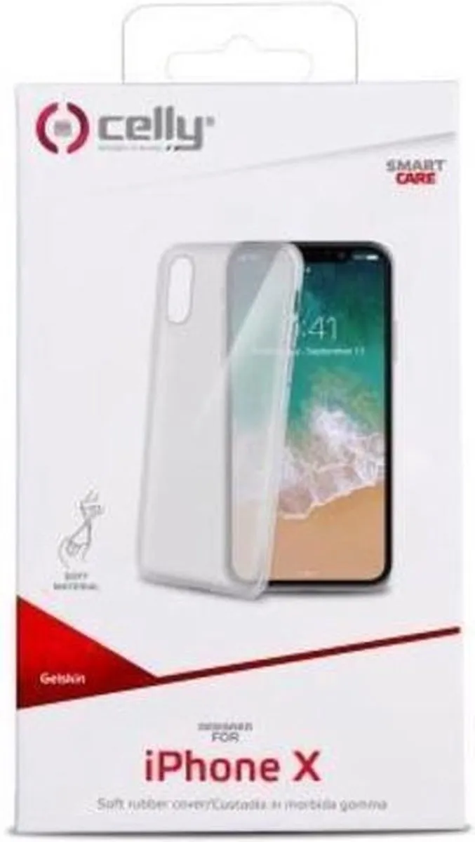 Celly Gelskin Beschermhoes iPhone X/XS - Transparant - MPN 8021735730361