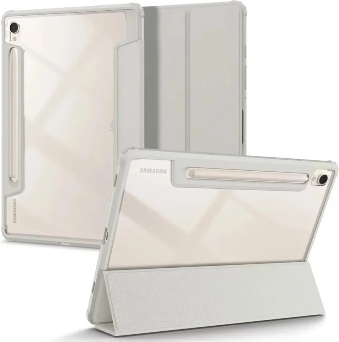 Spigen Ultra Hybrid Pro Bookcase ACS06838 - Samsung Galaxy Tab S9 11" - Grijs