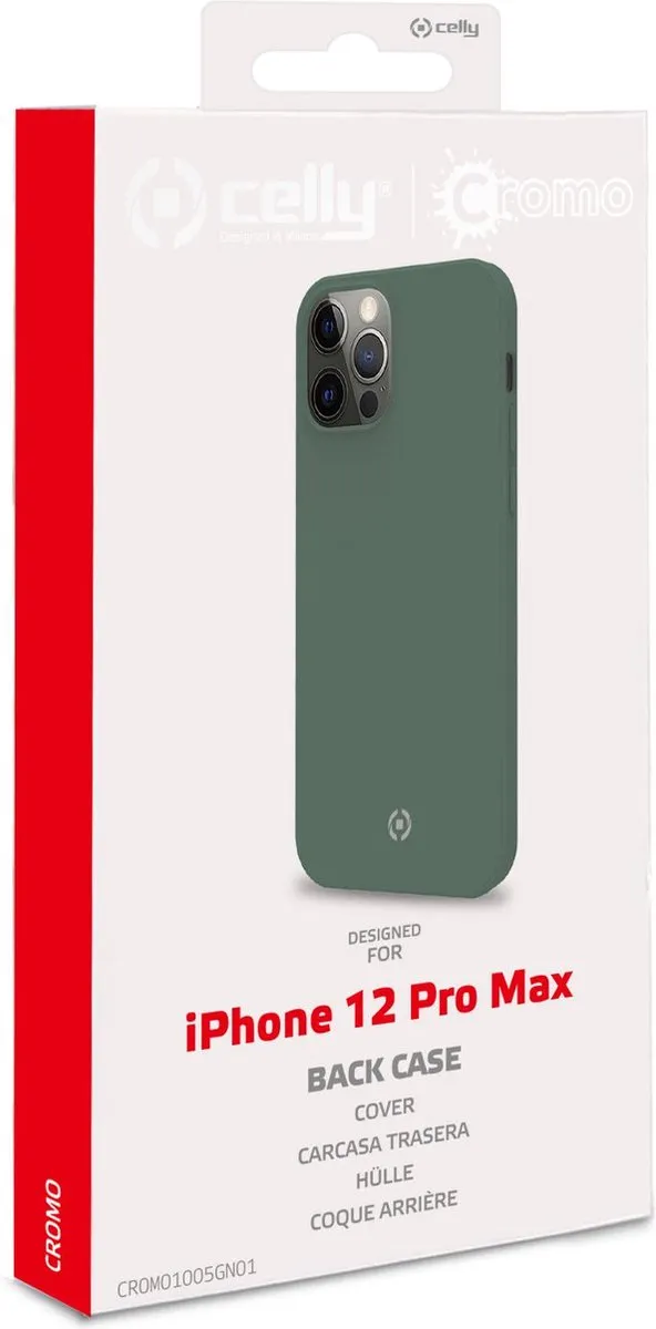 Celly Chrome Achterkant iPhone 12 Pro Max - Groen - afbeelding 6 van 6