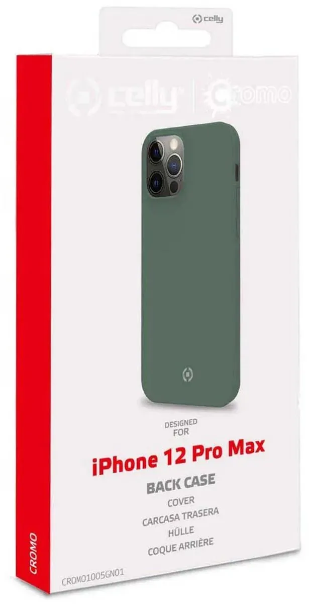 Celly Chrome Achterkant iPhone 12 Pro Max - Groen