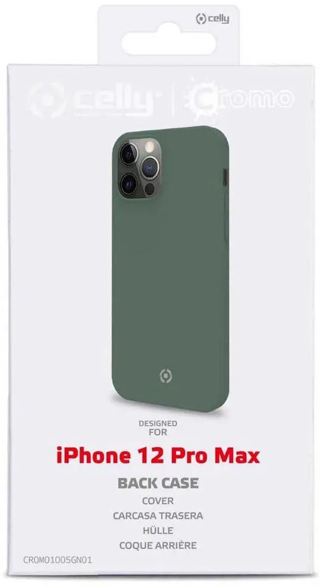 Celly Chrome Achterkant iPhone 12 Pro Max - Groen