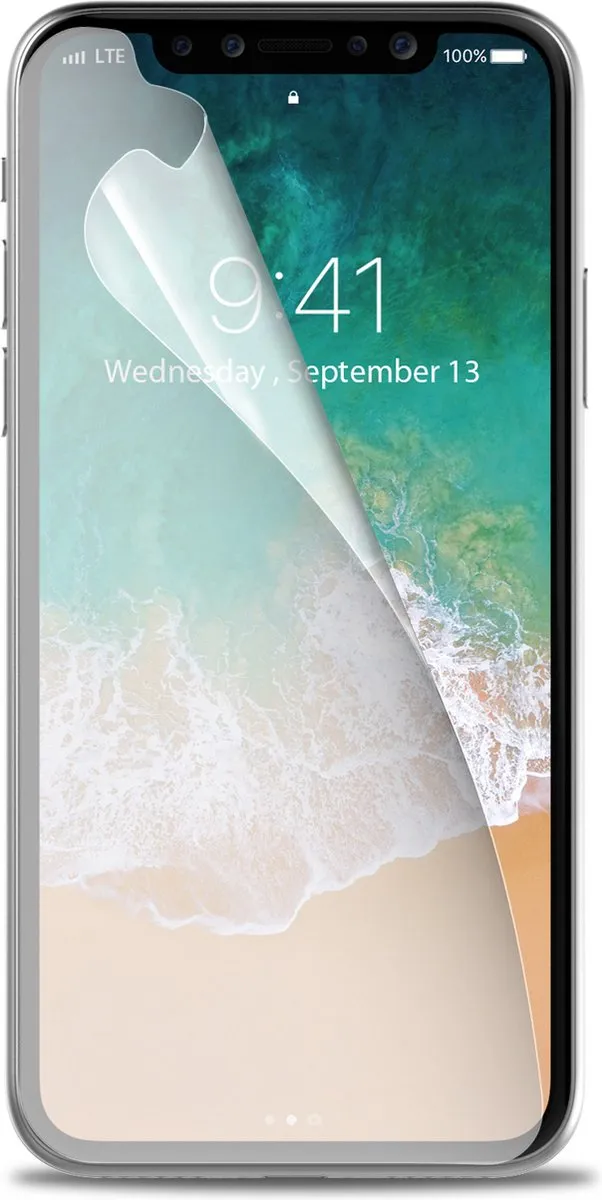 Celly Screenprotector iPhone Xs/X - Polyester - afbeelding 6 van 6