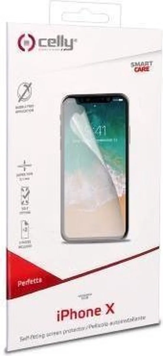 Celly Screenprotector iPhone Xs/X - Polyester