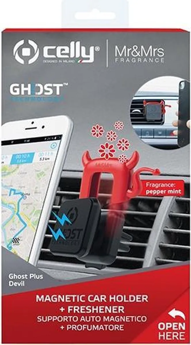Celly GhostPlusDevil Autohouder Karaf 8021735742357 - Zwart - afbeelding 6 van 6