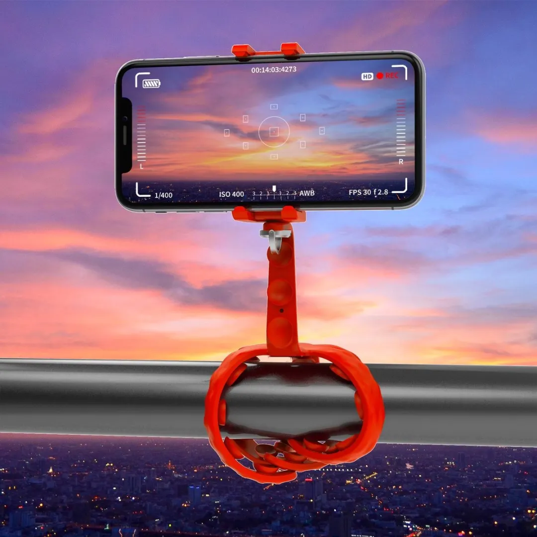 Celly Rode Squiddy Flexible Smartphonehouder - Universeel