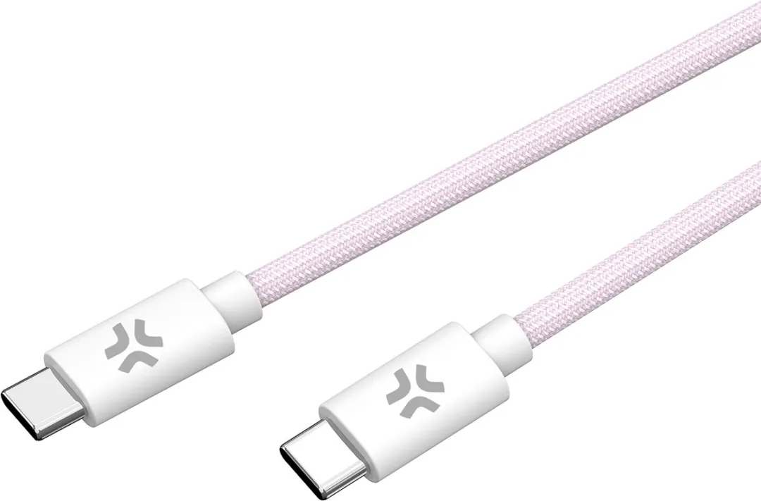 Celly USB-C naar USB-C Kabel 100W - 1,5m - Roze