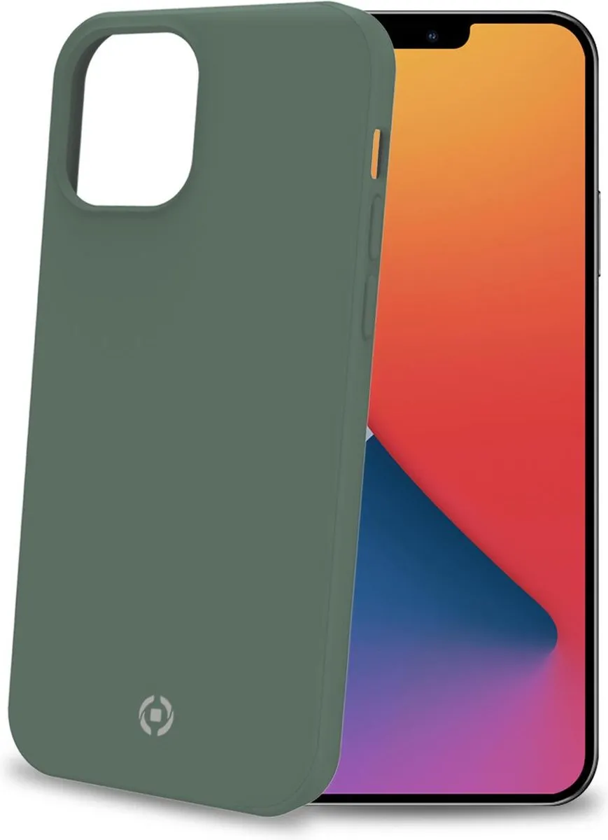 Celly Cromo Siliconen Hoesje iPhone 12 Mini - Groen